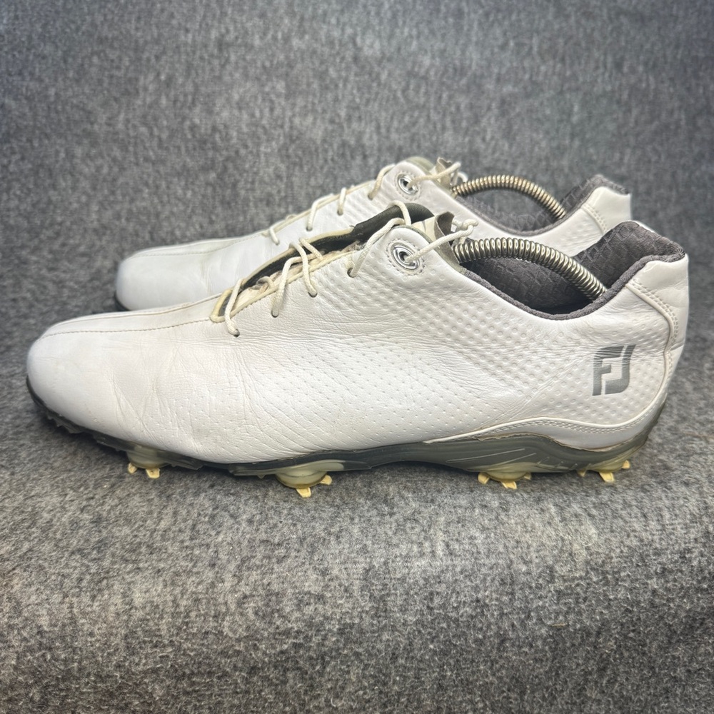 FootJoy DNA DryJoys Mens 12‎ White Leather Golf Shoes Low Top 53401